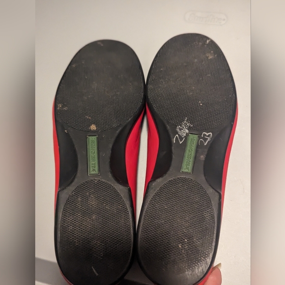 Vintage Grasshoppers by Keds Red Hat Society Leather Slip-Ons - Picture 4 of 5